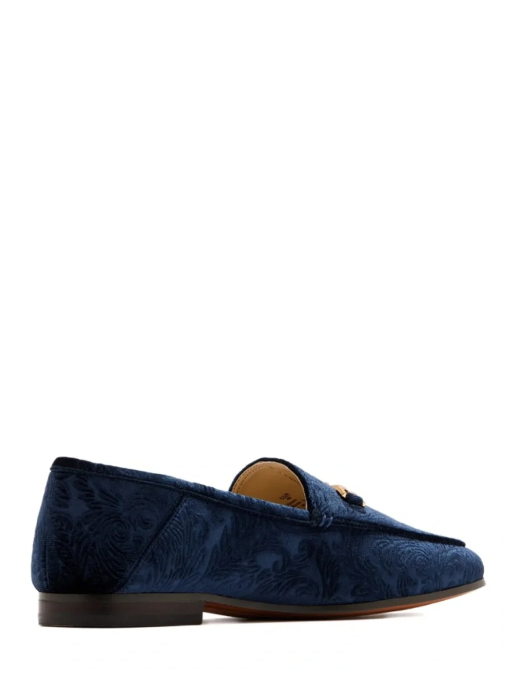 Sam Edelman Loraine Floral Navy Loafers Velvet with Gold Bit Size 7 NWTS - Picture 5 of 8